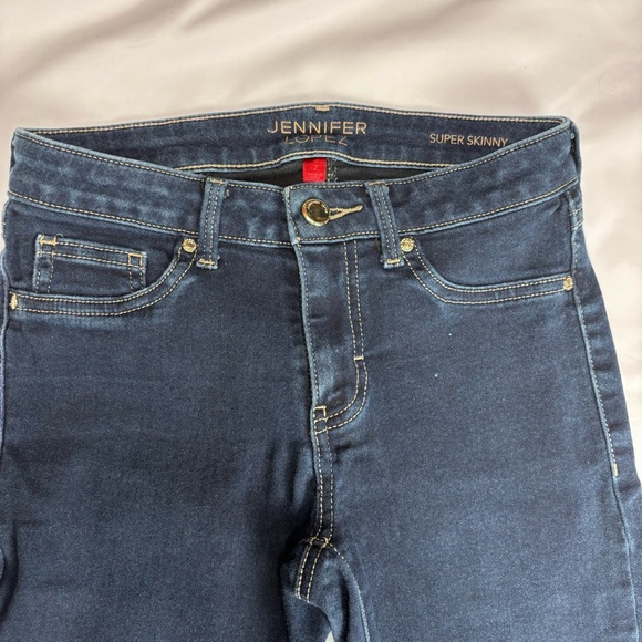 Jennifer Lopez Blue Skinny Jeans Size 2. Cool!  Nice Condition! - Picture 1 of 11